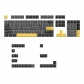 Grey Yellow 104+22 Keys Cherry Profile PBT Doubleshot Keycaps Set for MX Keyboard